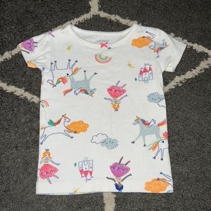 Carter’s Unicorn White Short Sleeve T-Shirt Size 18M